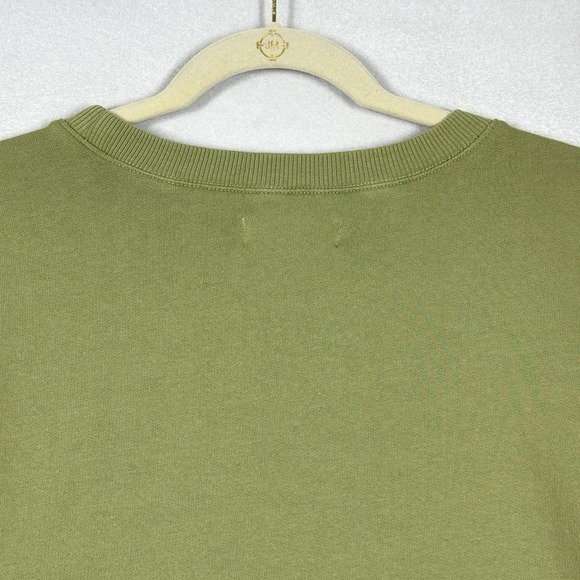 Anthropologie Top Womens Medium Floral Embroidered Sweatshirt Boxy Cropped Boho - Picture 6 of 12